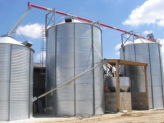 corrugated bolted steel silo
