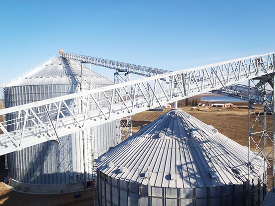 corrugated bolted steel silo