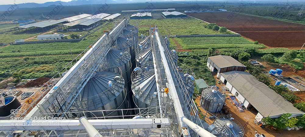 coffee bean storage silo