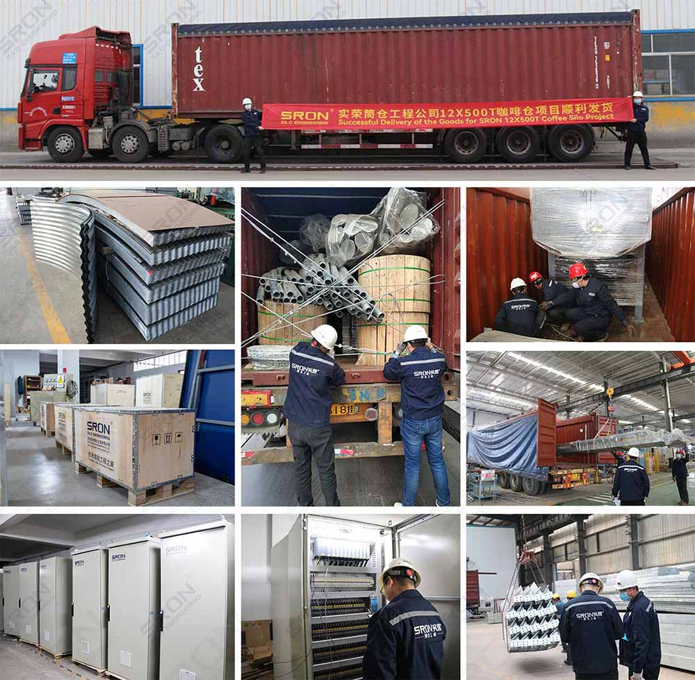 delivery for the coffee bean silo system