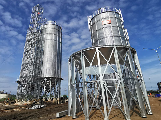 steel coffee silo