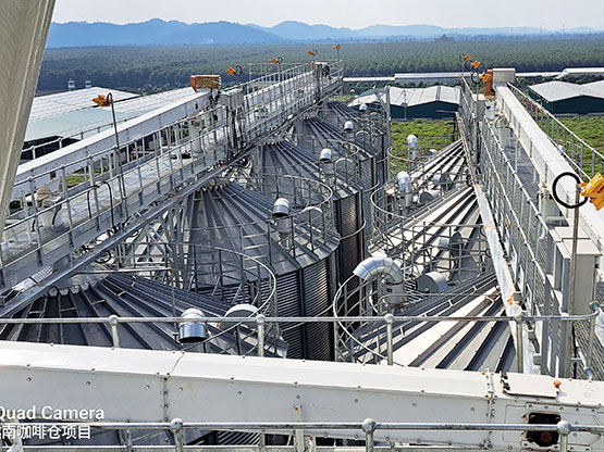 coffee bean storage silo