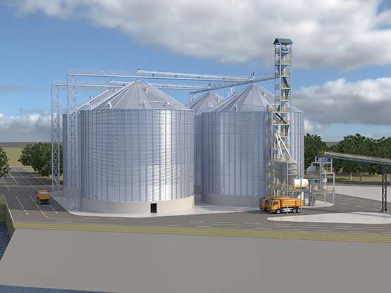 the Philippines 4x10,000T Corn Silos Project