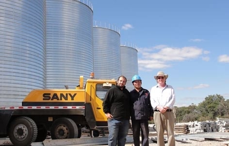 Sron grain silo Customers from England